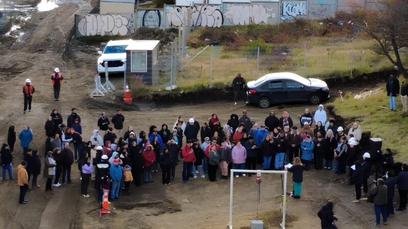 Se puso la primera piedra del Conjunto Habitacional Brisas del Estrecho 3 en Punta Arenas