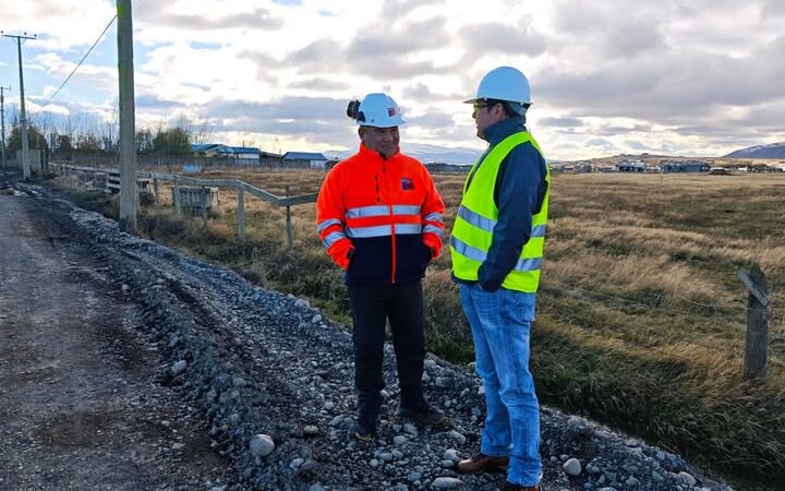 Delegado Presidencial Provincial de Última Esperanza Liber Lazo Navarro, realizó visita inspectiva sobre estado de las obras de vialidad