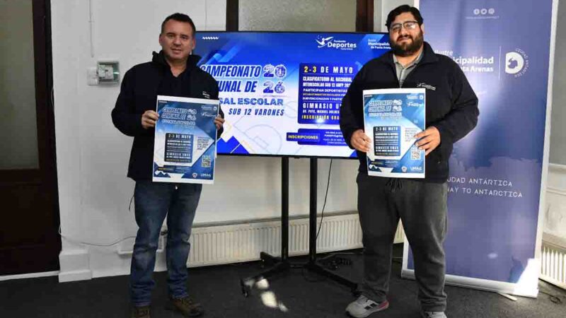 Municipio lanza Campeonato Comunal Escolar de Futsal Sub-12