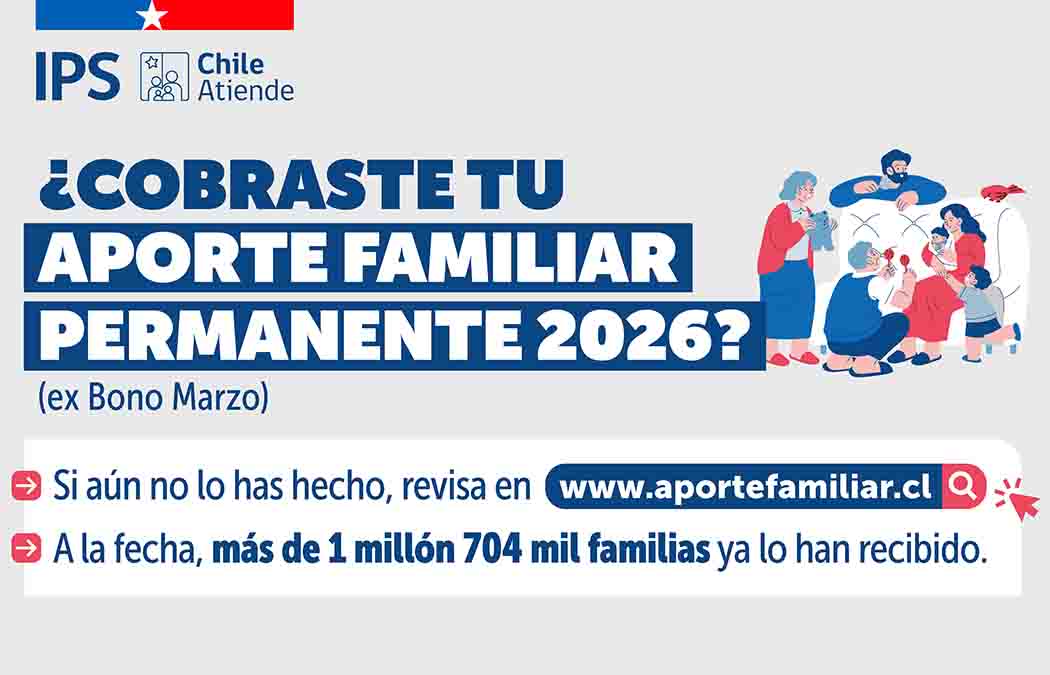 Más de 11 mil familias ya cobraron el Aporte Familiar Permanente en Magallanes