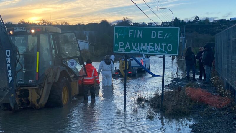 Municipio refuerza respuesta ante intensas lluvias en Punta Arenas