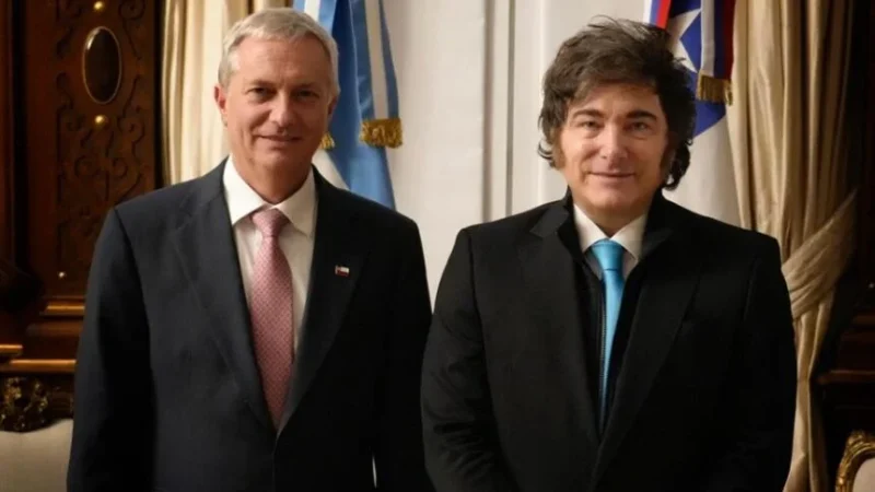 Encuentro entre los Presidentes José Antonio Kast y Javier Milei en Buenos Aires, impulsa agenda bilateral de cooperación