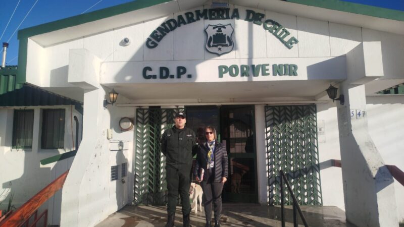 Delegada Provincial visita Centro de Detención Preventiva de Porvenir