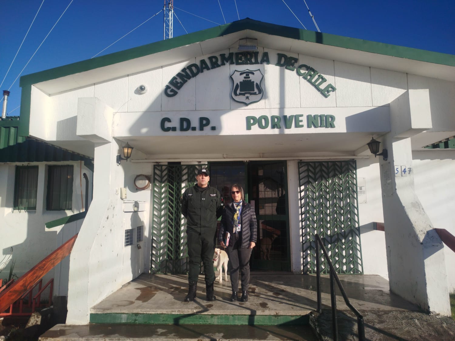 Delegada Provincial visita Centro de Detención Preventiva de Porvenir