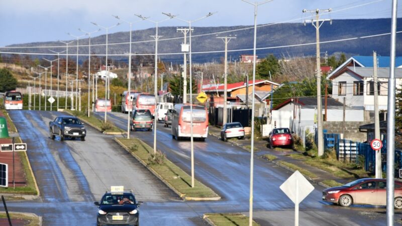 Municipio de Punta Arenas repuso luminarias dañadas por accidentes en Avenidas Eduardo Frei y Martínez Aldunate