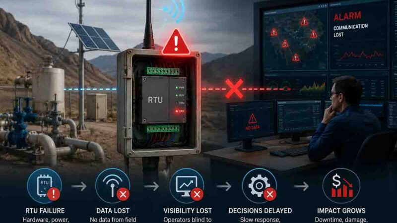 Por qué el fallo del módulo RTU es el eslabón débil en las operaciones remotas