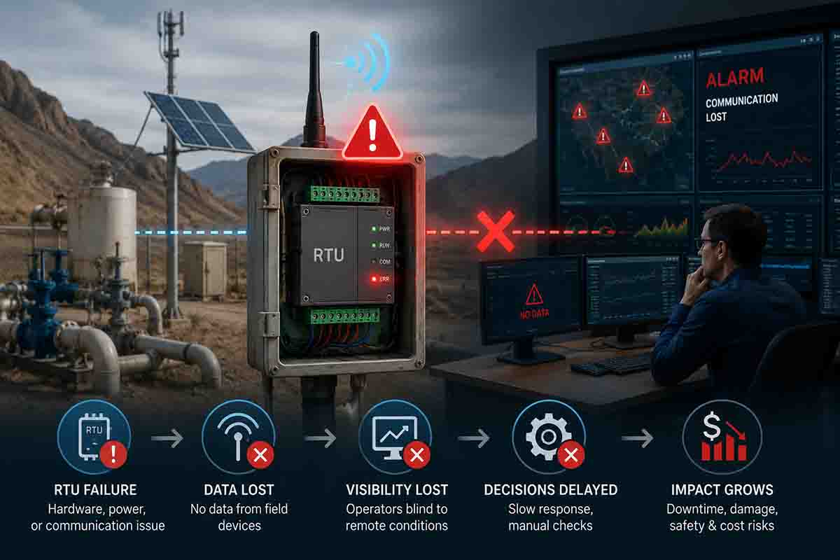 Por qué el fallo del módulo RTU es el eslabón débil en las operaciones remotas
