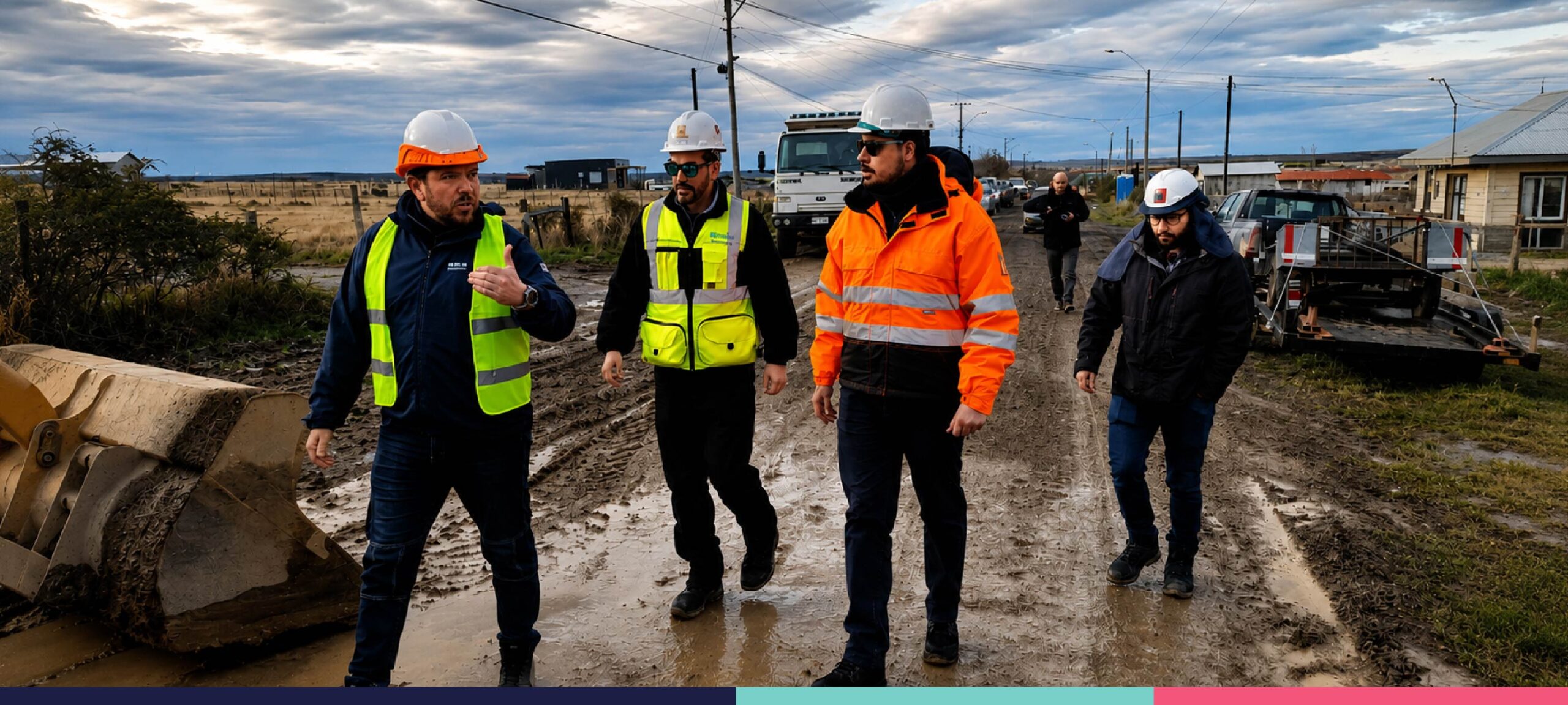 Contraloría en Terreno fiscalizó avances en obras públicas en Ultima Esperanza