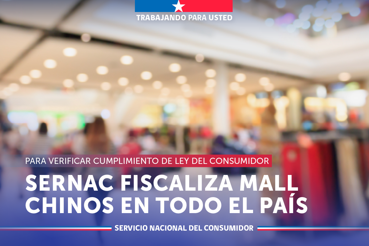 SERNAC inicia fiscalización en Mall chinos en todo el país.