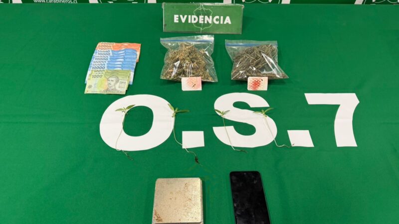 Carabineros desarticula punto de venta de drogas en Punta Arenas: un detenido y droga incautada
