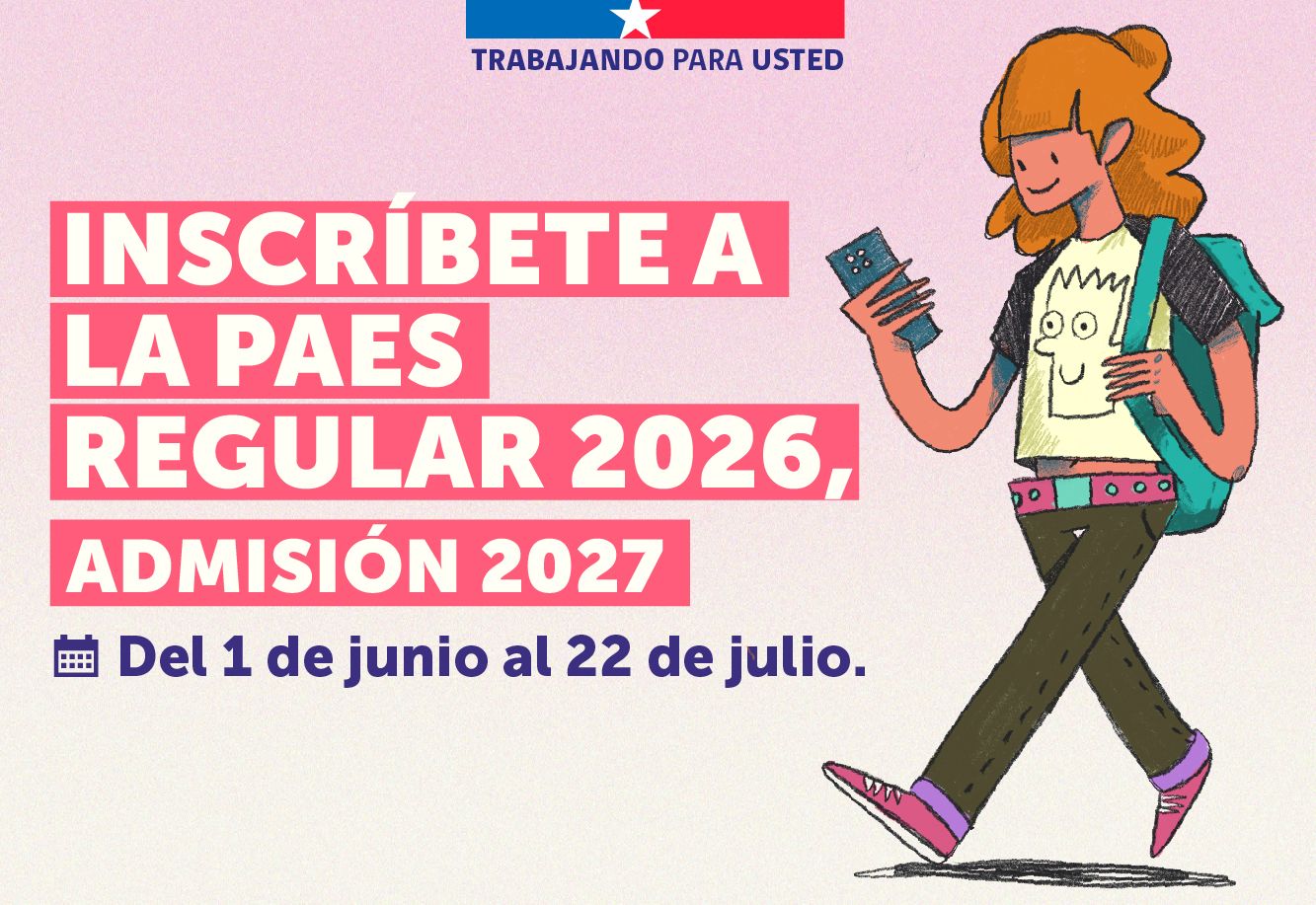 Hoy comienza la inscripción a la PAES Regular 2026, Admisión 2027