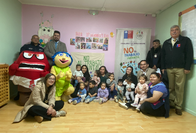 Se conmemoró el Día Mundial contra el Trabajo Infantil con actividades lúdicas en jardines infantiles de Punta Arenas 