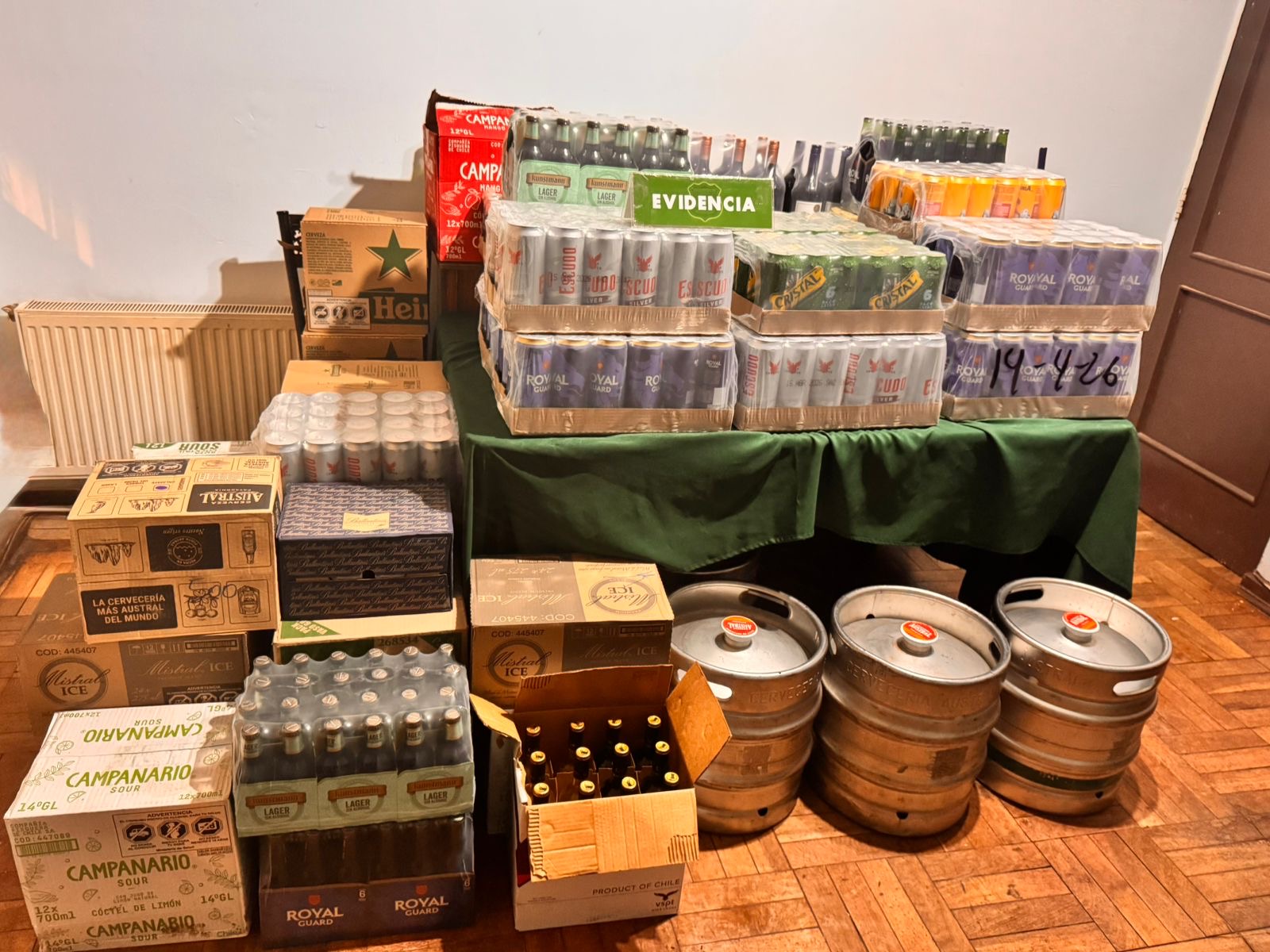 Carabineros detecta bodega clandestina de alcoholes durante ronda preventiva en Puerto Natales