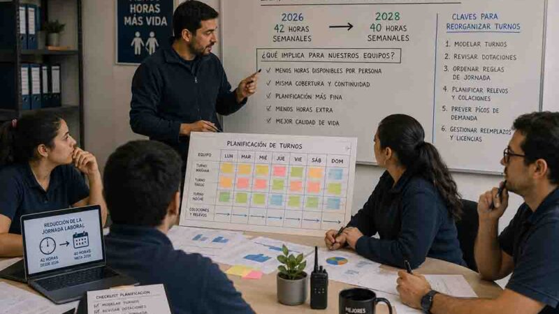 Ley de 40 horas en Chile: Los equipos que más tendrán que reorganizar sus turnos