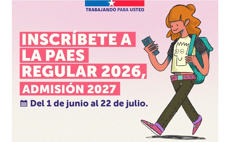 Comenzó la inscripción a la PAES Regular 2026, Admisión 2027