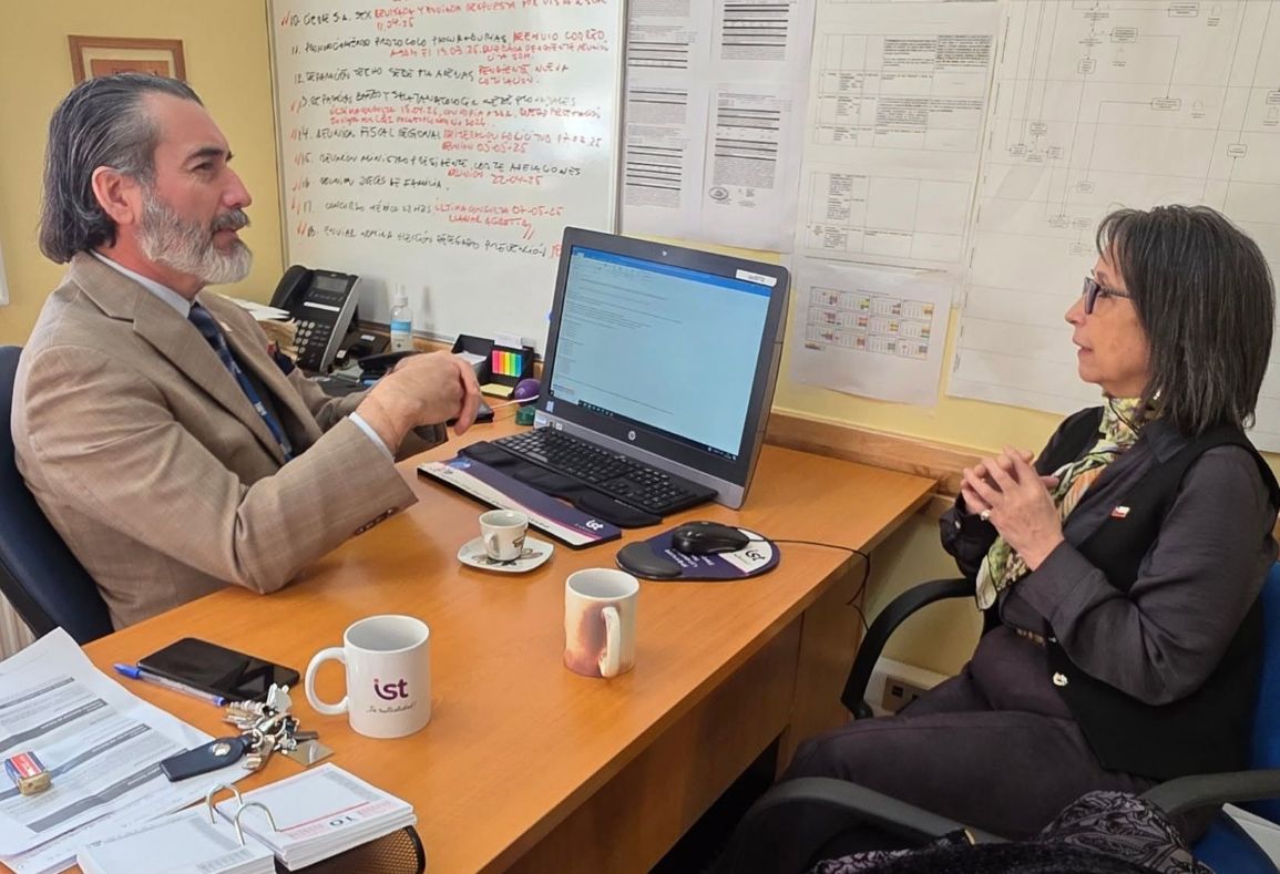 Delegada Provincial de Tierra del Fuego sostuvo reunión de trabajo con el director del Servicio Médico Legal.