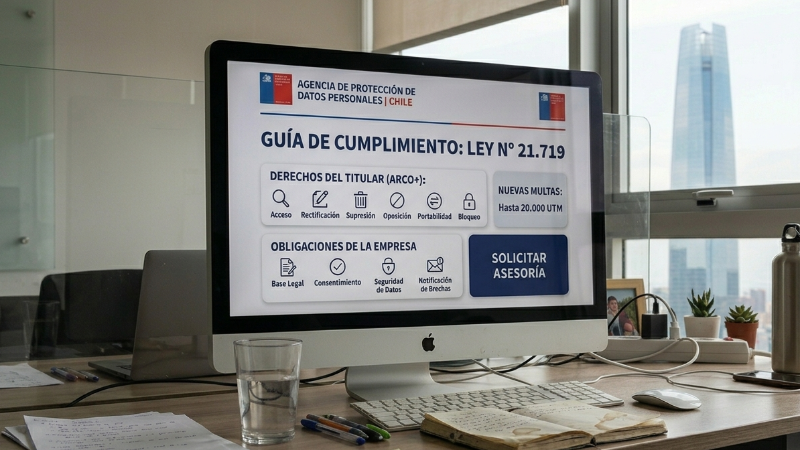 Ley 21.719 de Protección de Datos Personales: La mayoría de las grandes empresas chilenas llegará a diciembre sin cobertura aseguradora para la nueva Ley de Protección de Datos.