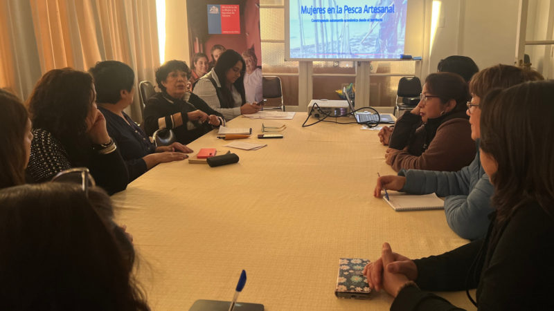 Seremi de la Mujer se reúne con lideresas de la pesca artesanal de Natales para conocer sus prioridades.