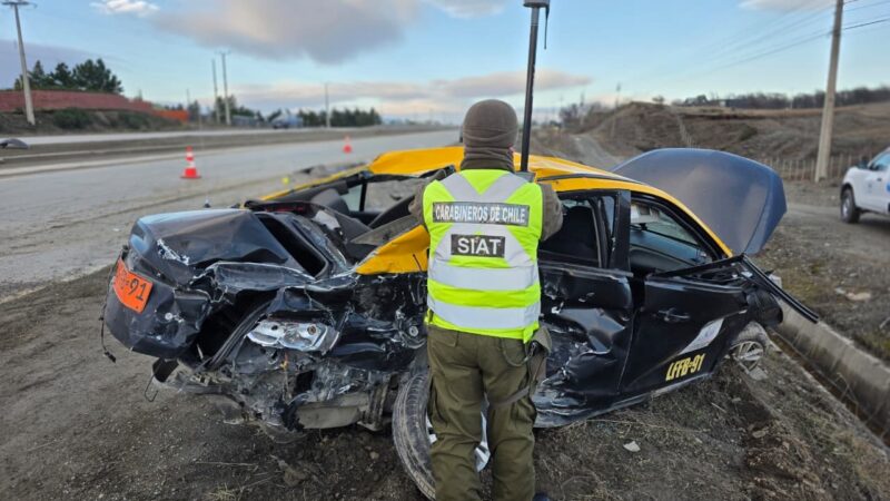 Conductor de taxi fallece en violenta colisión con van en el kilómetro 10 de la Ruta 9 Norte