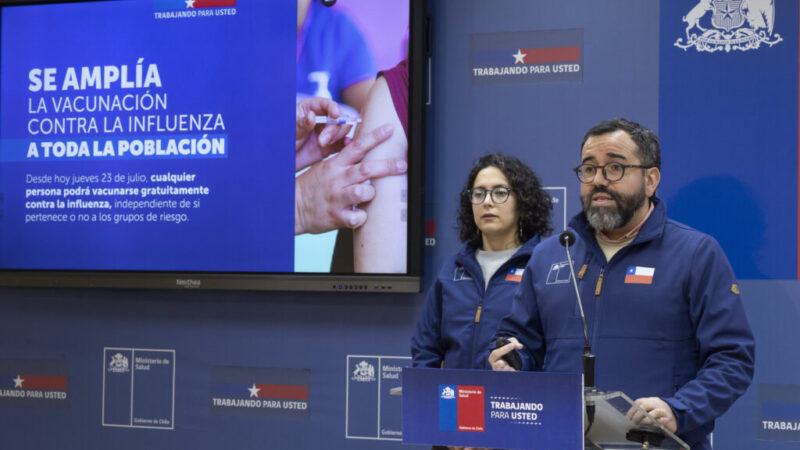 Reporte Semanal del Ministerio de Salud señala aumento de la circulación viral de Influenza tipo A y B.