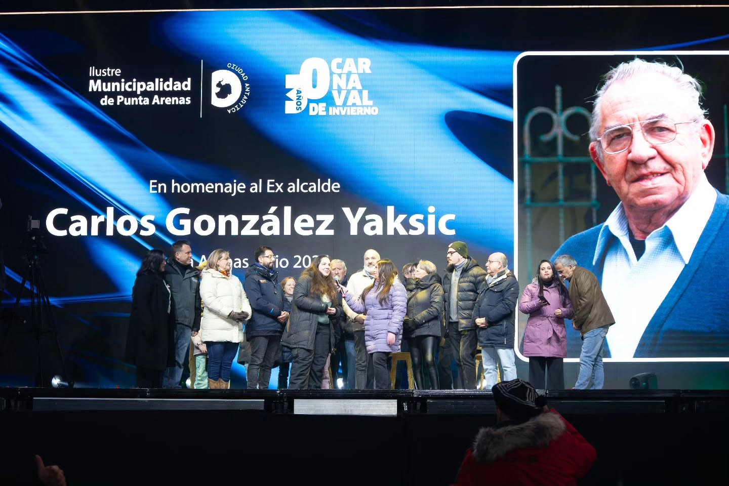 Concejal José Becerra participó en Homenaje al creador del Carnaval de Invierno, el ex Diputado y ex Alcalde Carlos González Yaksic.