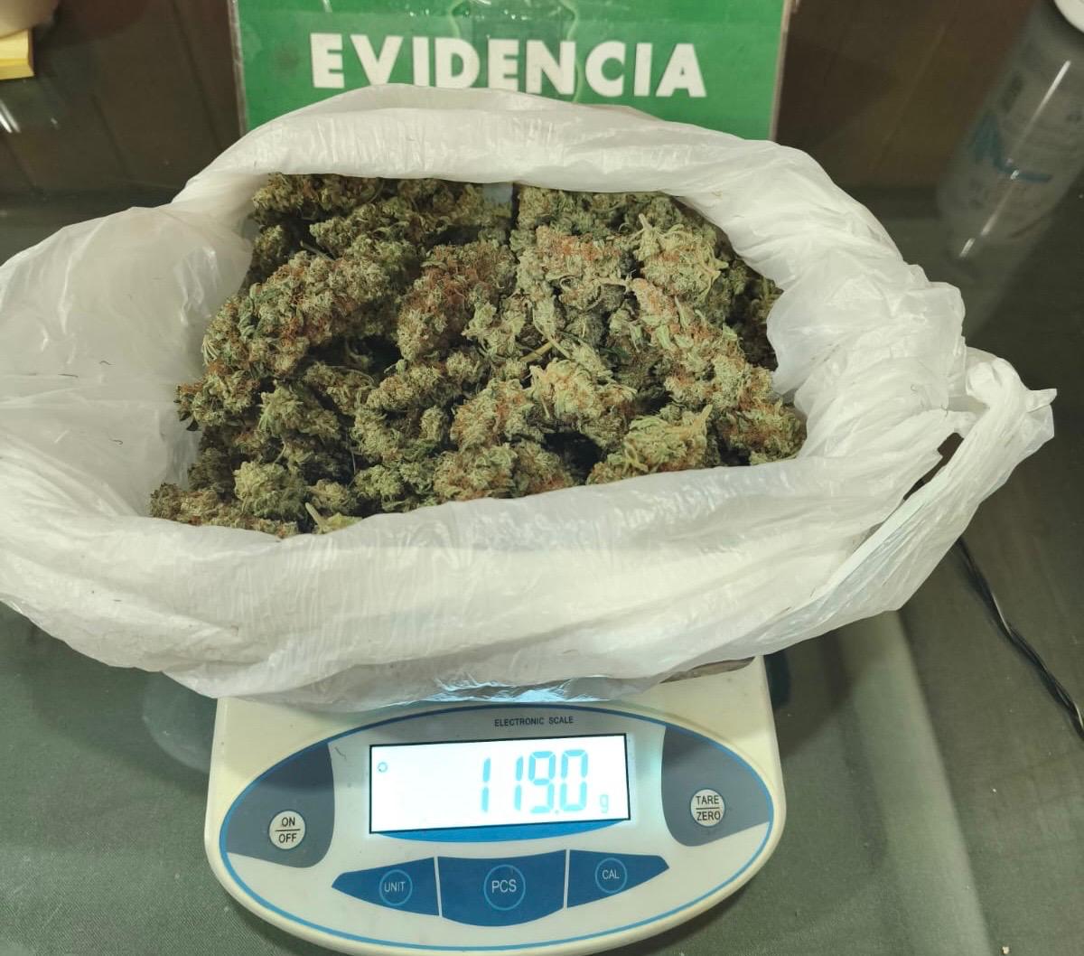 Conductor fue detenido tras pasar con luz roja: Carabineros incautó 119 gramos de marihuana en Punta Arenas.
