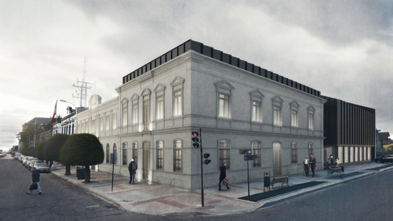 63 % de avance presentan obras de la futura Biblioteca y Archivo Regional de Magallanes.