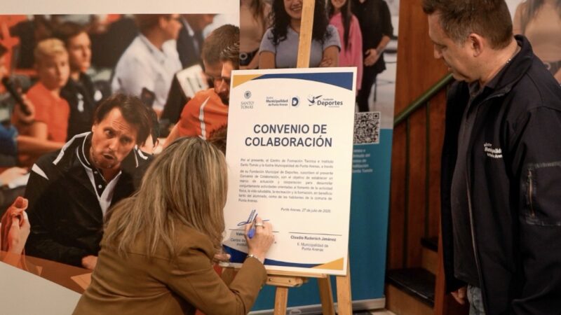 Municipio y Santo Tomás firman convenio para fortalecer el deporte