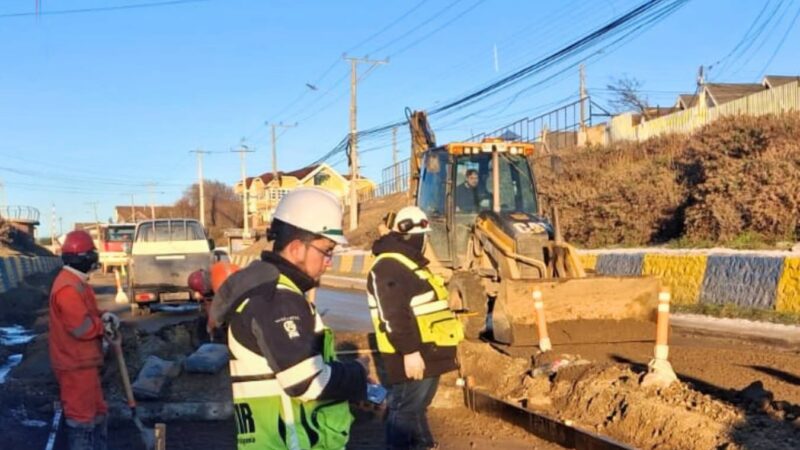 MOP avanza en obras de conservación de la Avenida 21 de Mayo en Punta Arenas.