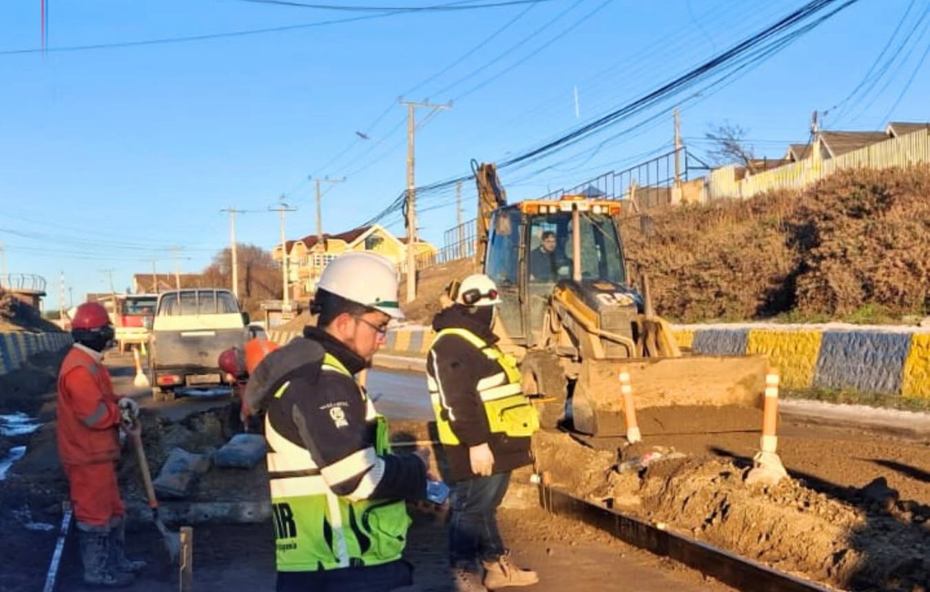 MOP avanza en obras de conservación de la Avenida 21 de Mayo en Punta Arenas.
