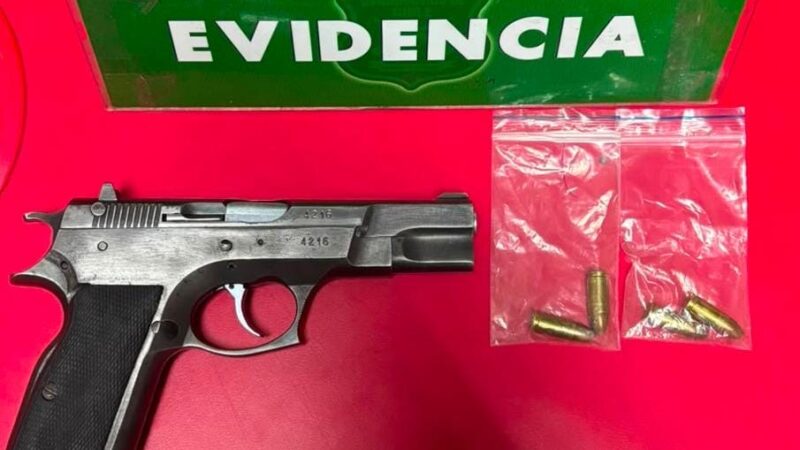 Adolescente de 17 años fue detenido portando una pistola con municiones en Puerto Natales