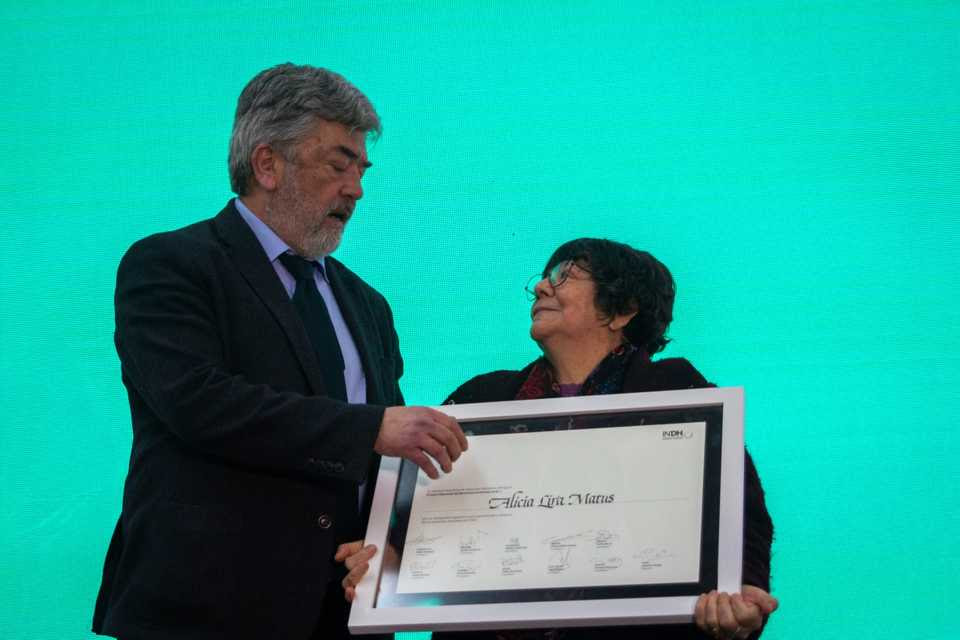 Presidenta de la Agrupación de Familiares de Ejecutados Políticos (AFEP) Alicia Lira Matus recibió el Premio Nacional de Derechos Humanos 2026.