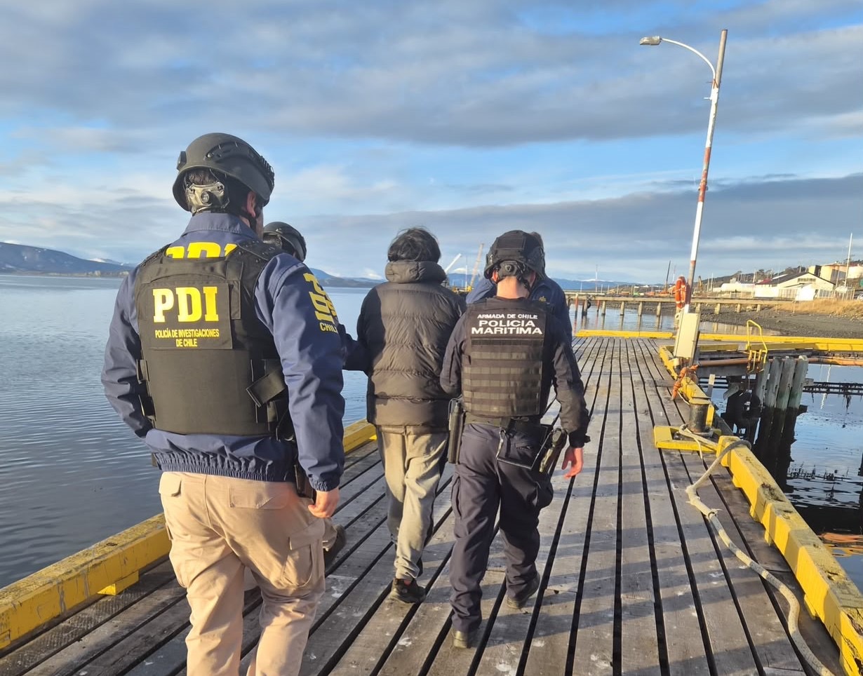 Detienen en los canales australes a prófugo investigado por explotación sexual de niños y adolescentes