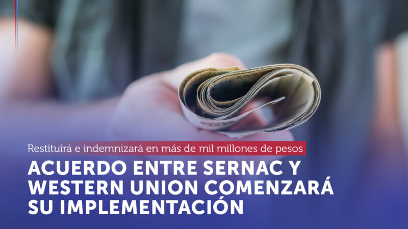 Acuerdo entre SERNAC y Western Union permitirá restituir e indemnizar por más de $ 1.000 millones de pesos a 8.000 consumidores por problemas en envío de dinero.