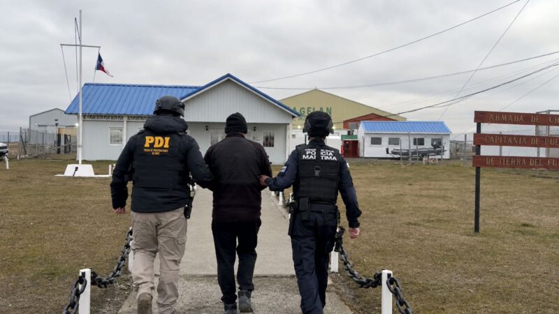 PDI y Autoridad Marítima detienen en Tierra del Fuego a prófugo investigado por lesiones graves