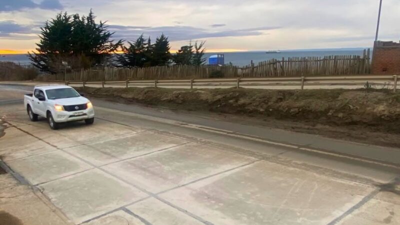 SERVIU Magallanes finaliza obras de conservación vial en Avenida 21 de Mayo de Punta Arenas.