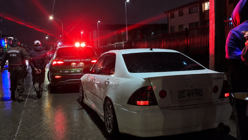 Carabineros detiene a dos personas por microtráfico de drogas durante fiscalización en Punta Arenas