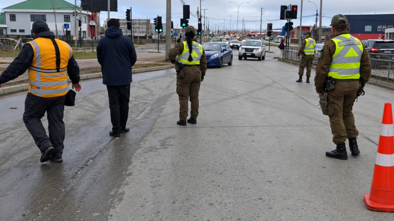 Seguridad intensificará controles vehiculares tras aumento de infracciones y accidentes en Magallanes