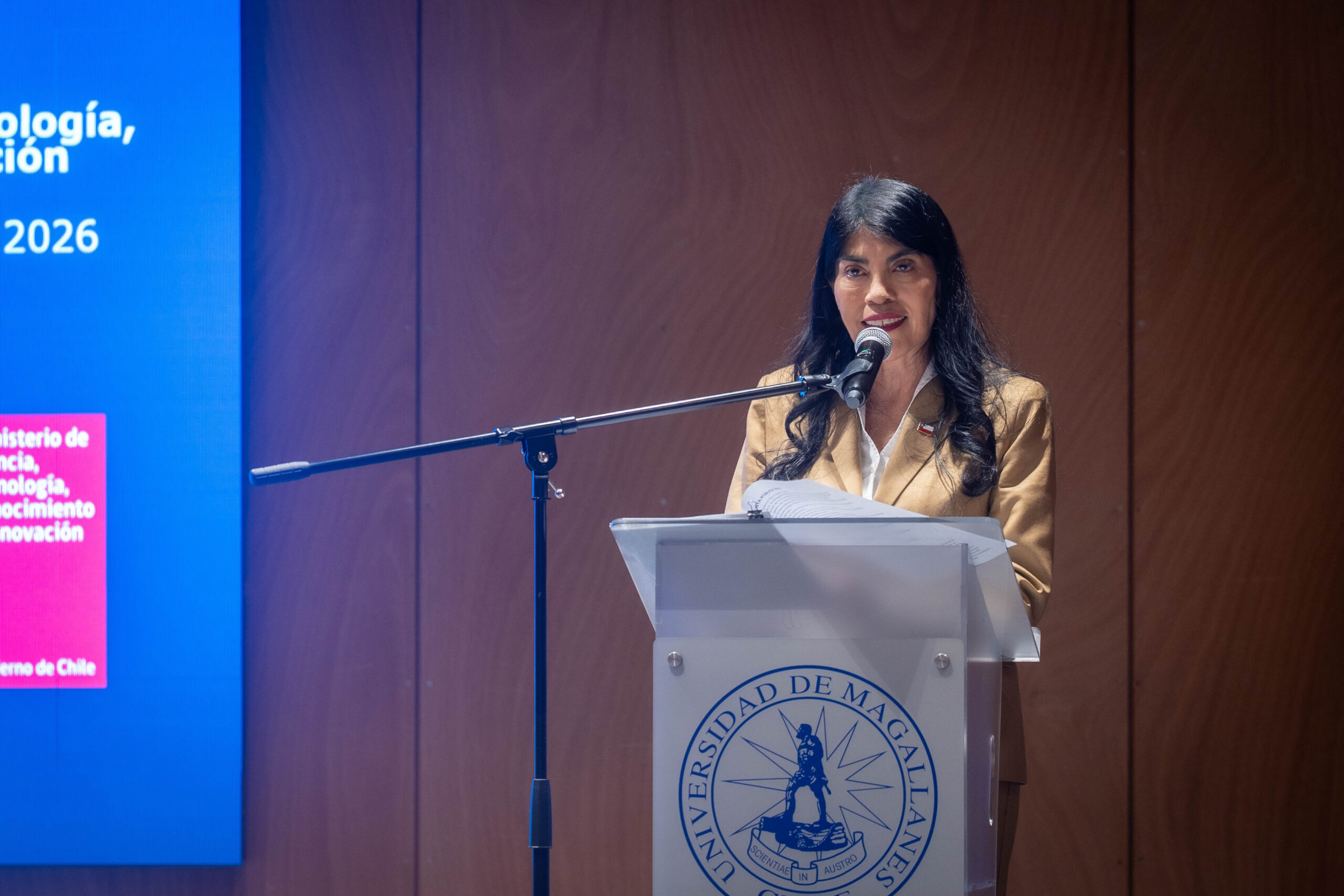 Ministra de Ciencia, Tecnología, Conocimiento e Innovación presenta su Cuenta Pública Participativa 2026 en Punta Arenas.
