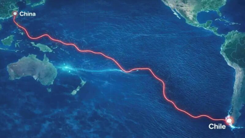 El proyecto de fibra óptica Chile-China Express continúa su tramitación.