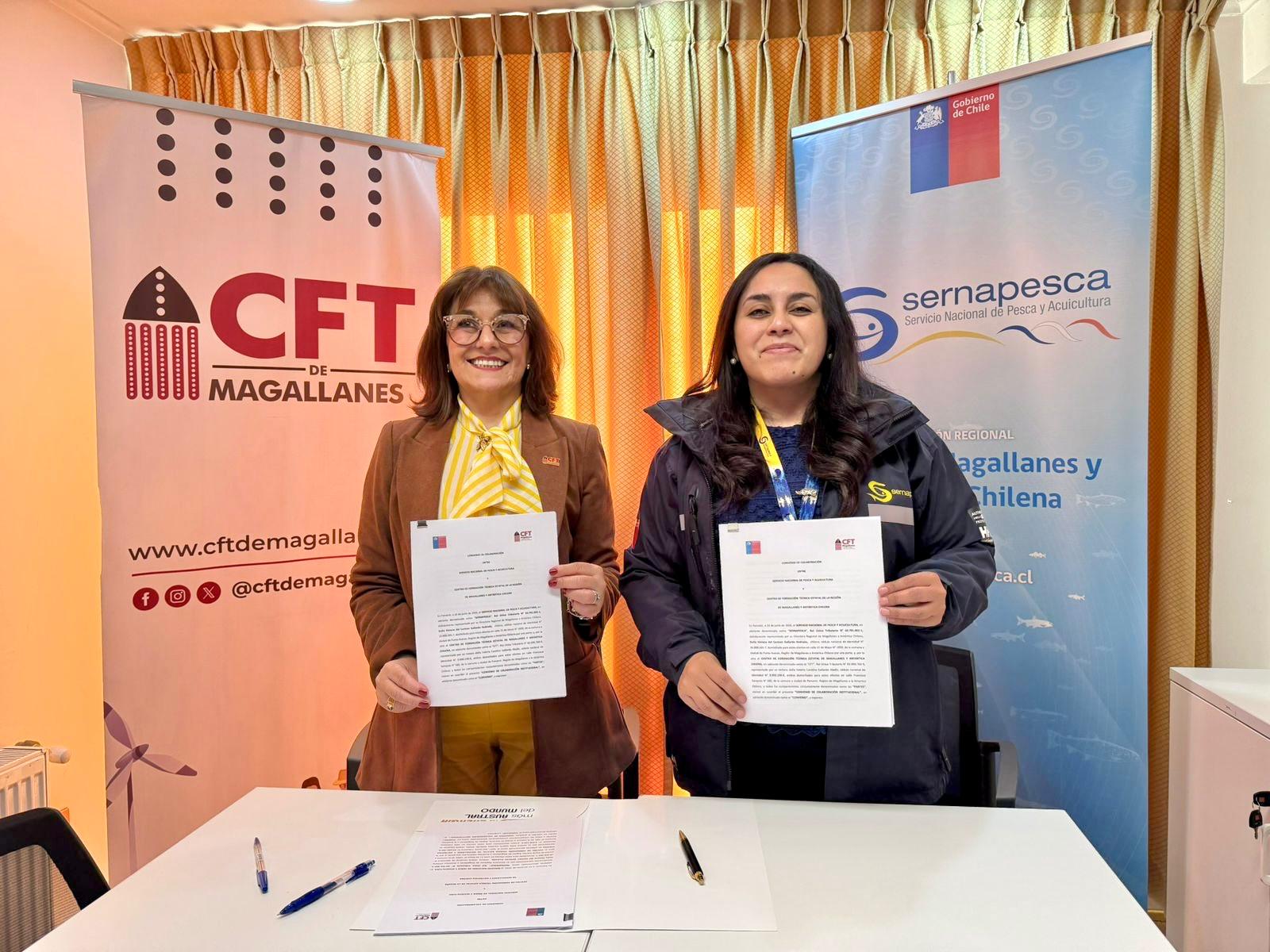 Sernapesca y CFT Magallanes firman convenio de colaboración