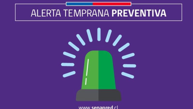 Alerta Temprana Preventiva en la comuna de Torres del Paine por bajas temperaturas y nevadas.