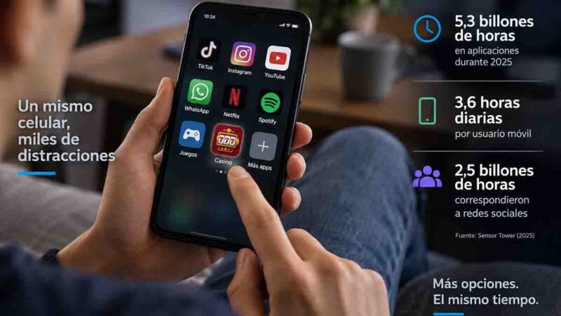 El casino móvil compite por los mismos minutos que las redes sociales