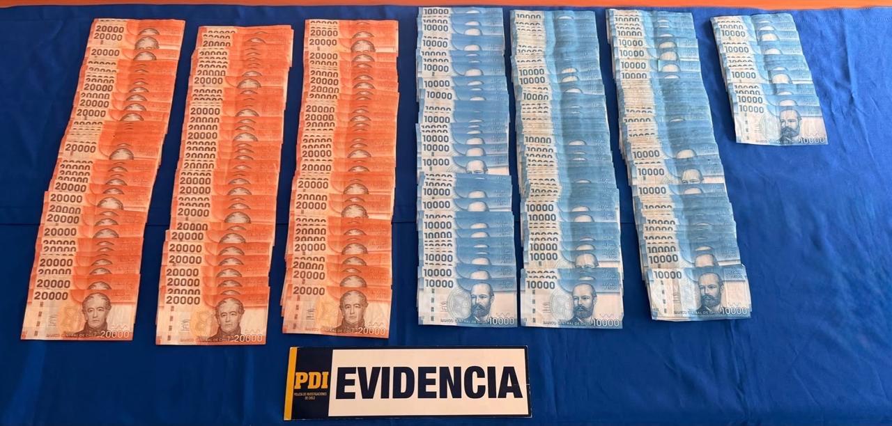PDI Puerto Natales detuvo a mujer por receptación y recuperó más de $6 millones en efectivo