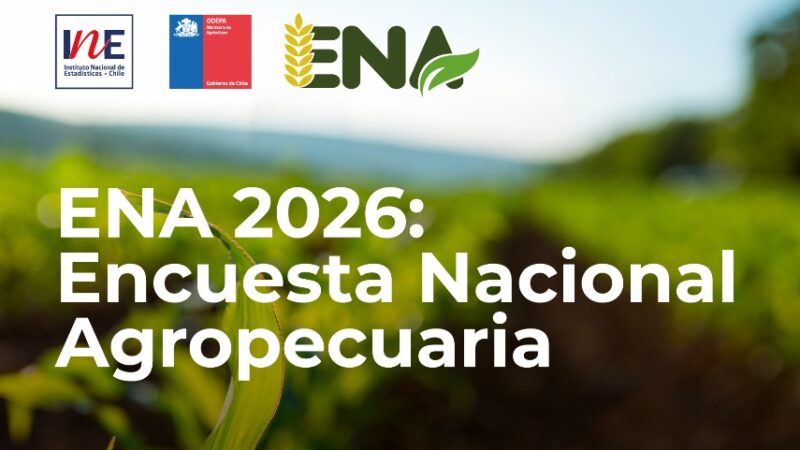 En septiembre el INE inició en todo el país la Encuesta Nacional Agropecuaria 2026.
