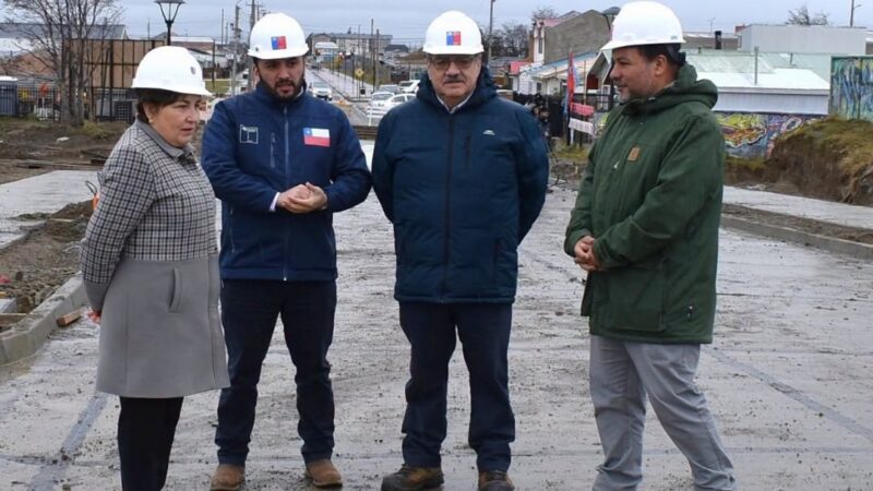 Construcción de nueva calle El Ovejero en Punta Arenas tiene un  70% de avance, informa SERVIU.
