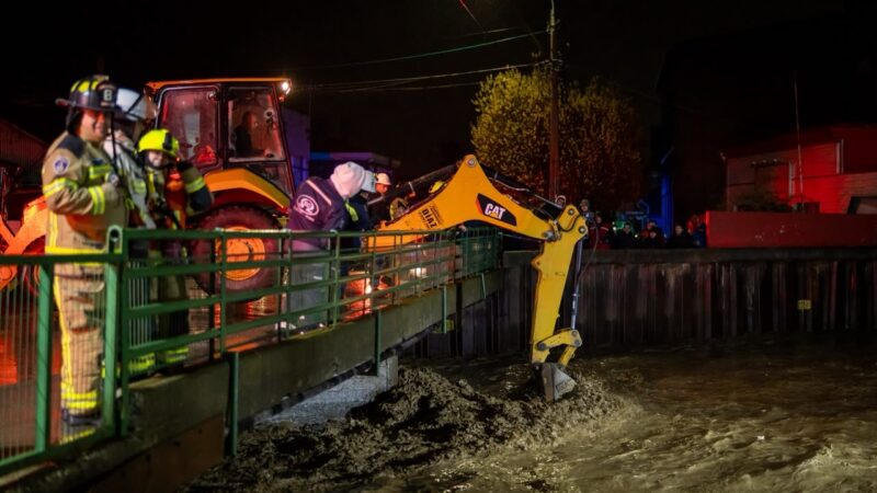 Autoridades activan Alerta Roja preventiva ante crecida del río de Las Minas en Punta Arenas