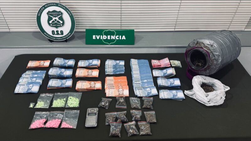 Dos ciudadanos colombianos quedan en prisión preventiva tras operativo del OS9 en Punta Arenas