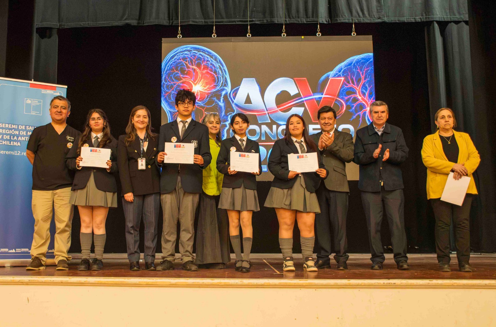 Educación y prevención: estudiantes participaron en el V Congreso Estudiantil ACV en Punta Arenas.
