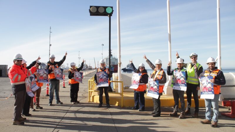 Empresa Portuaria Austral e IST lanzan campaña preventiva para enfrentar los fuertes vientos en los recintos portuarios